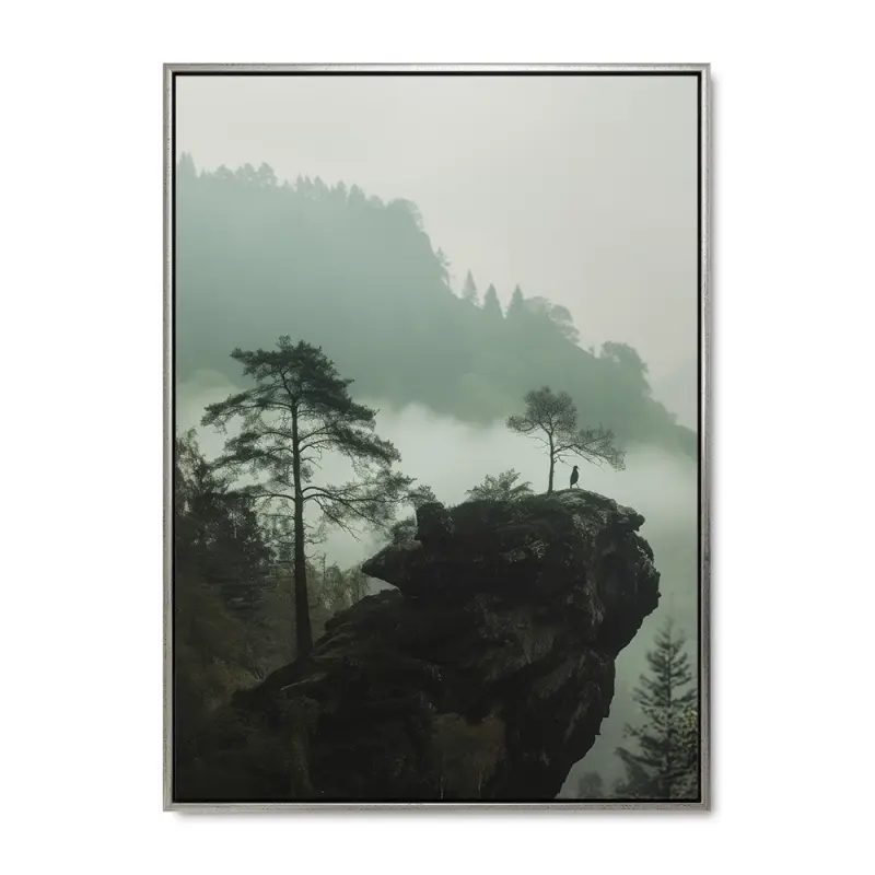 Stille Vidne - 90x120 cm - Sølvramme
