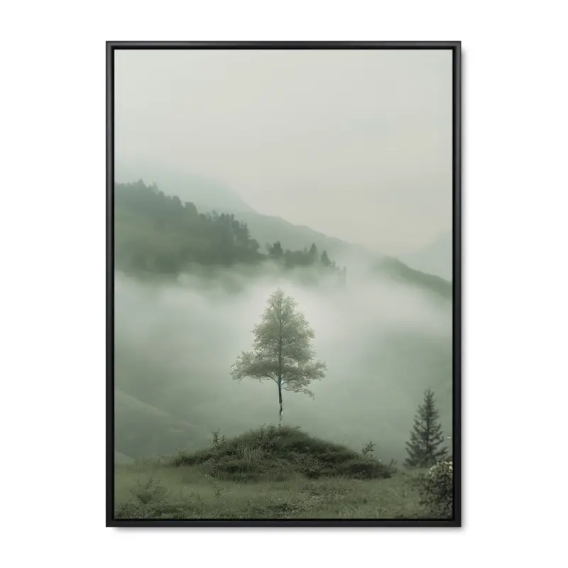 Ensom Vagt – 90x120 cm – Sort ramme
