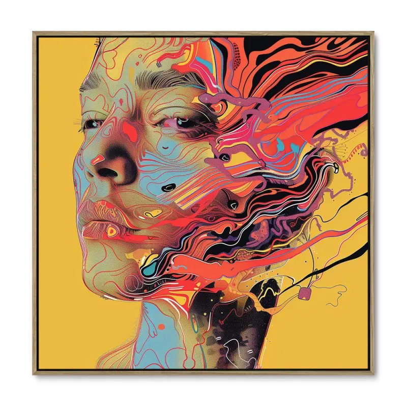 Swiring Ansigt – 60x60 cm – Ege Ramme