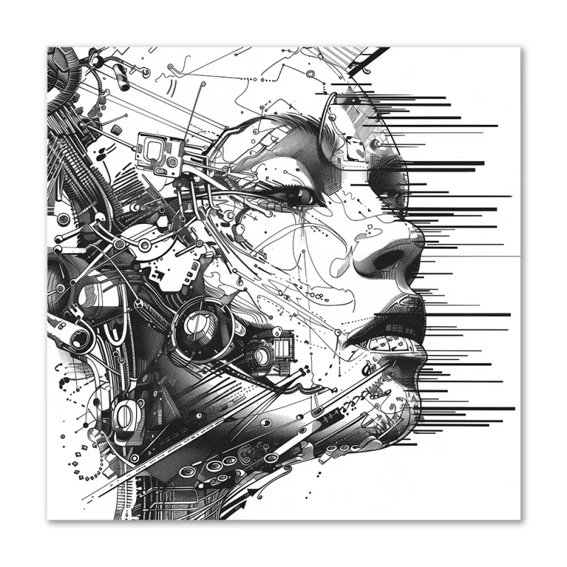 Tidøs Enkelhed – 80x80 cm – Ingen