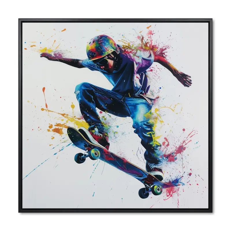 Trick Master - 80x80 cm - Sort ramme