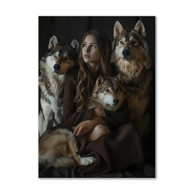 Ulve hvisker – 100x140 cm. – Ingen