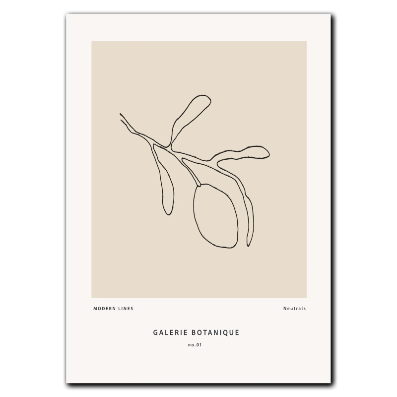 Botanisk Plakat No. 1 21x30 cm (A4) - Uden ramme