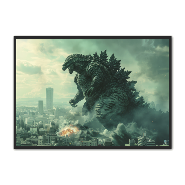 Gozilla Plakat 1 – Fantasifuld Vægkunst