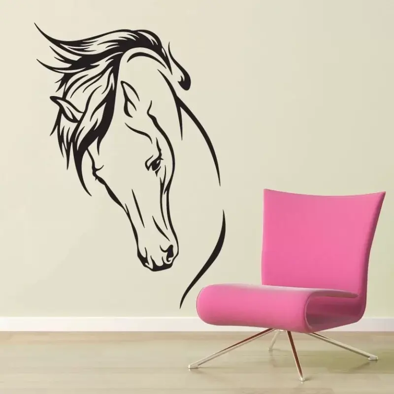 Hest - Vægklistermærke