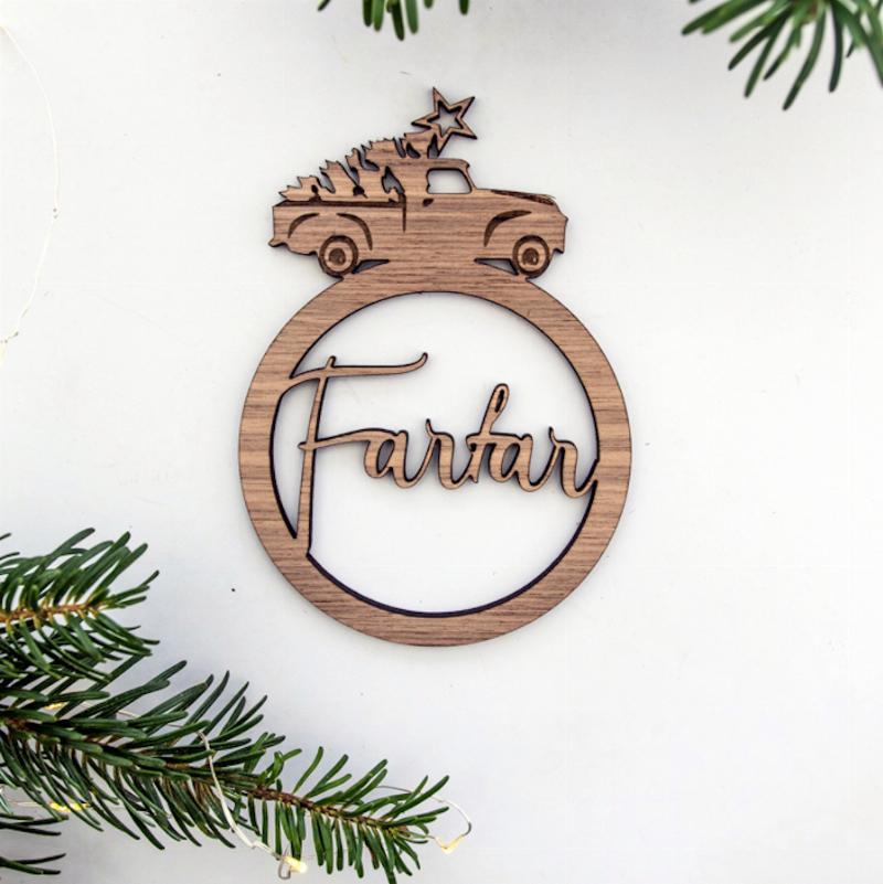 Julekugle - Valnød fra Farfar - Julestemning