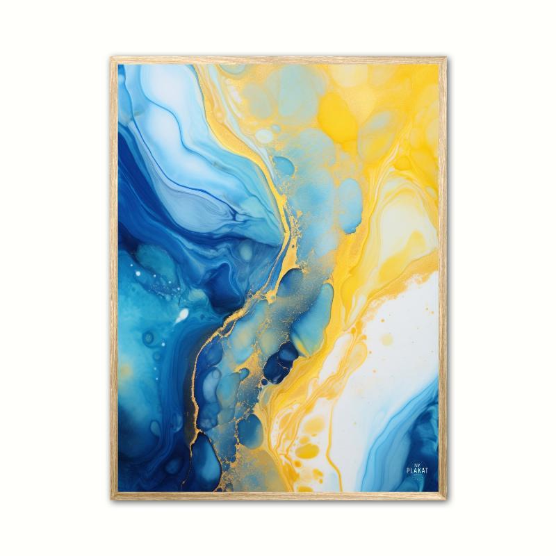 Abstrakt Plakat fra Blulow Visions 21 x 29,7 cm
