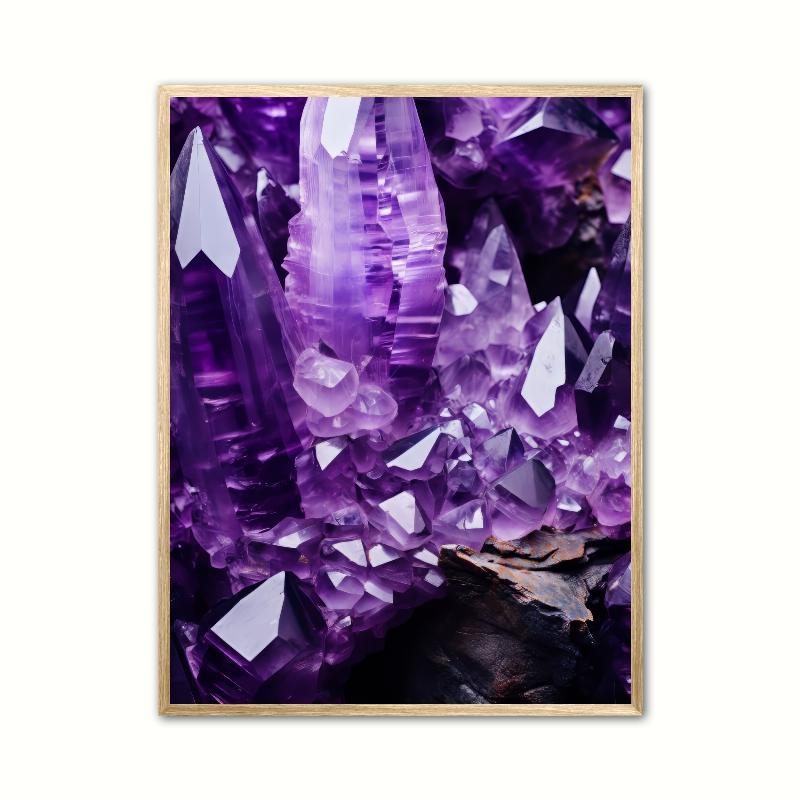 Ametyst Plakat Nr. 1 – Krystaller A4 21 x 29,7 cm