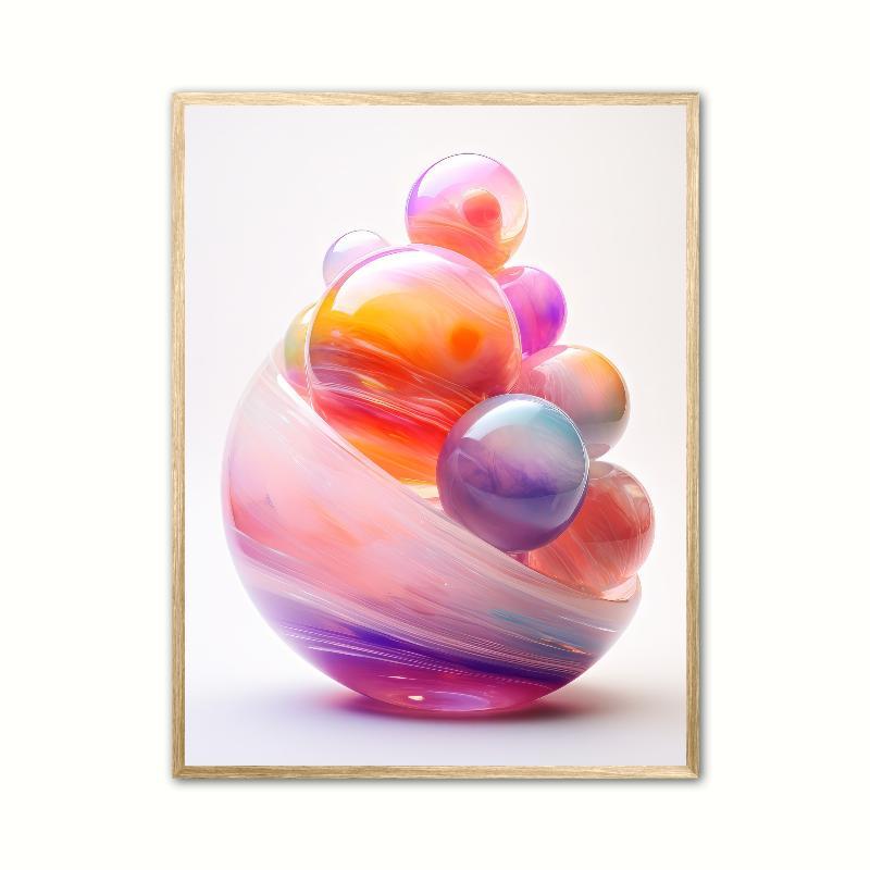 Regnbue Fluorit Nr. 12 - Krystalplakat A4