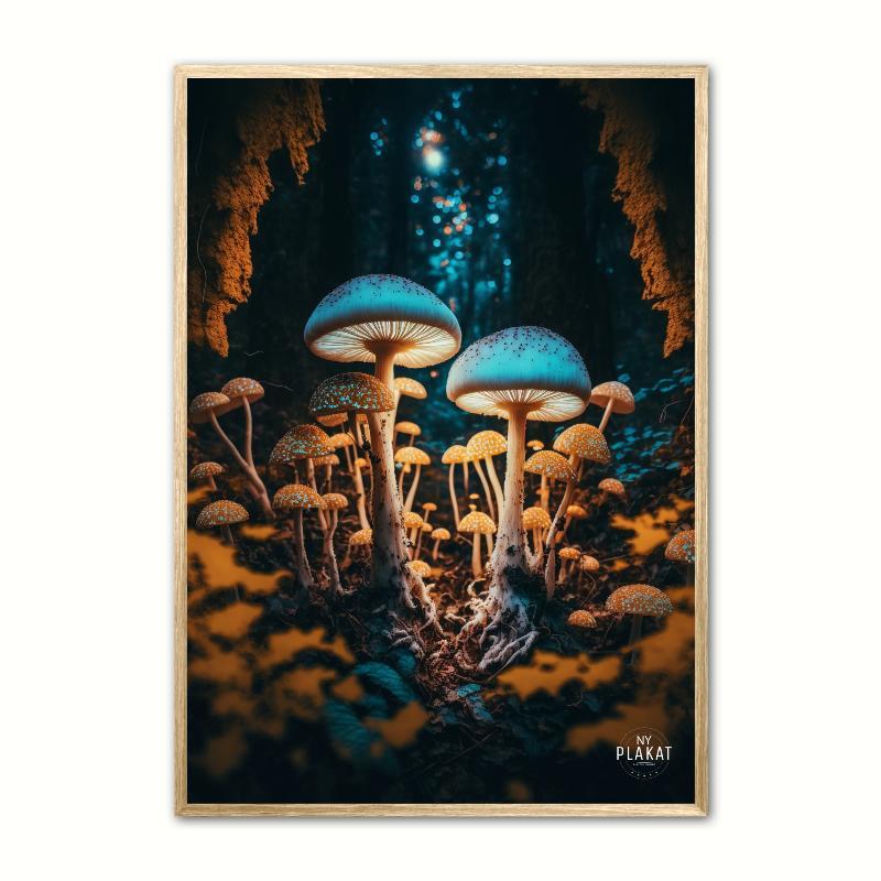 Fortryllende Svampe Plakat Nr. 4 A4 21 x 29,7 cm