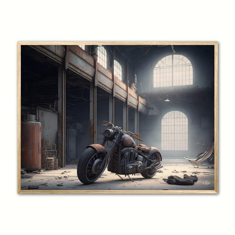 Plakat med "The Abandoned Muscle" - A4 størrelse