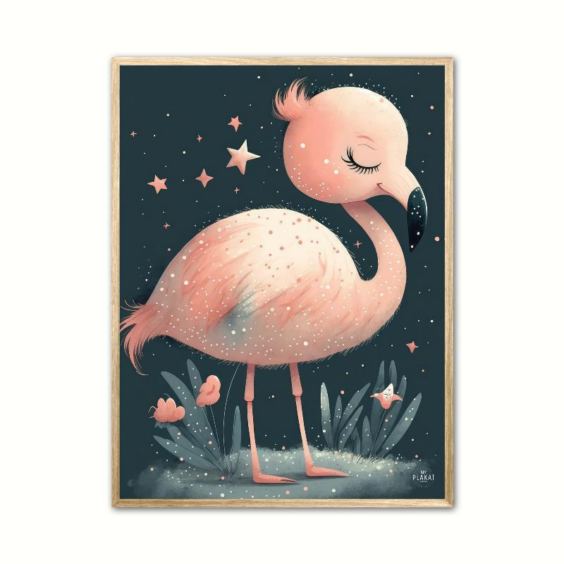 Flamingo Plakat Nr. 4 A4 21 x 29,7 cm