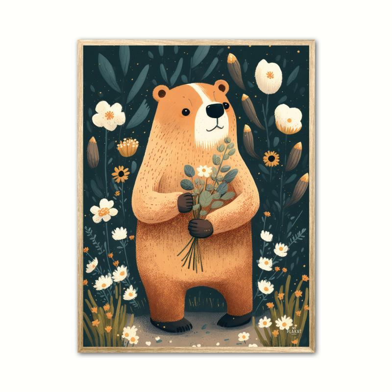 Plakat med Blomstertid Nr. 1 – 21 x 29,7 cm