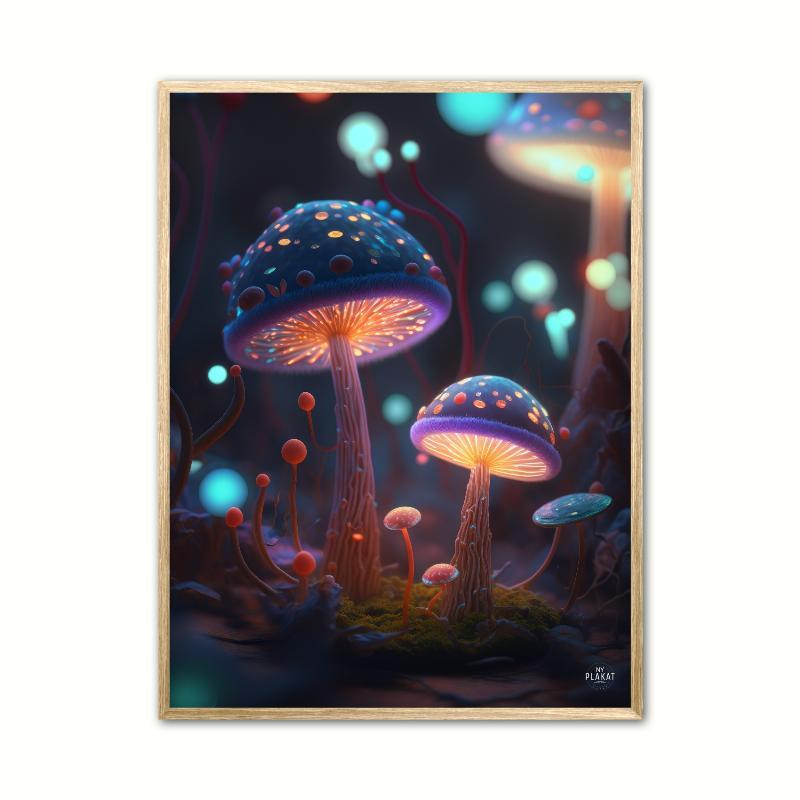 Magiske svampe plakat Nr. 12 21 x 29,7 cm