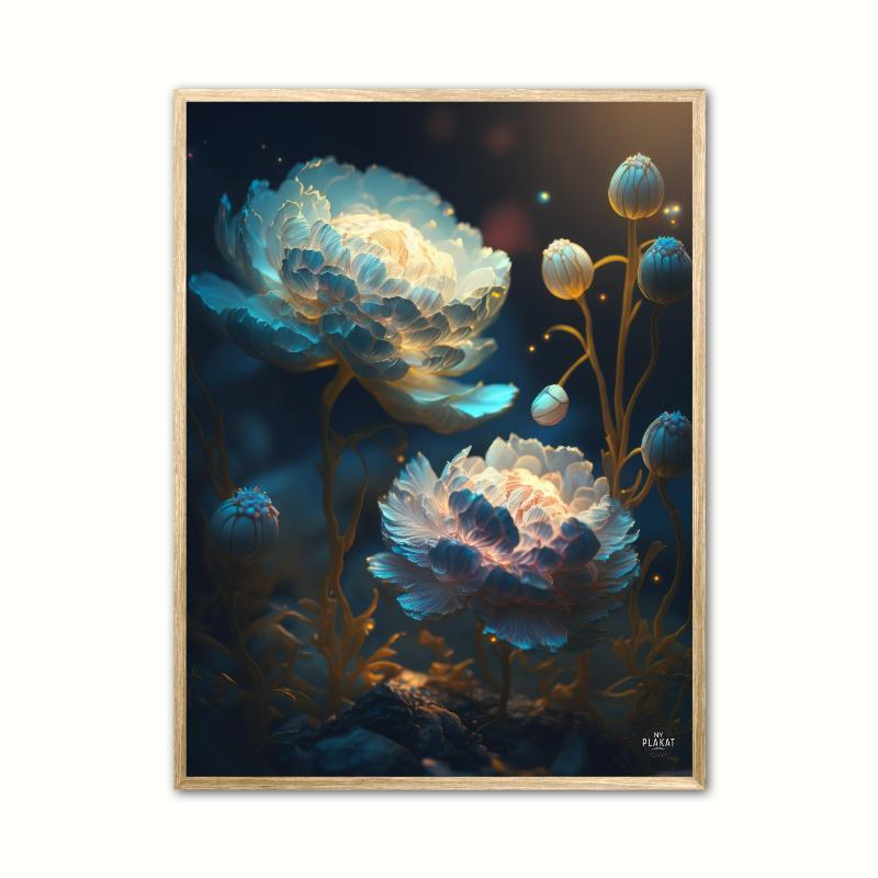 Plakat med Pon Nr. 1 – Blomst A4 (21 x 29,7 cm)
