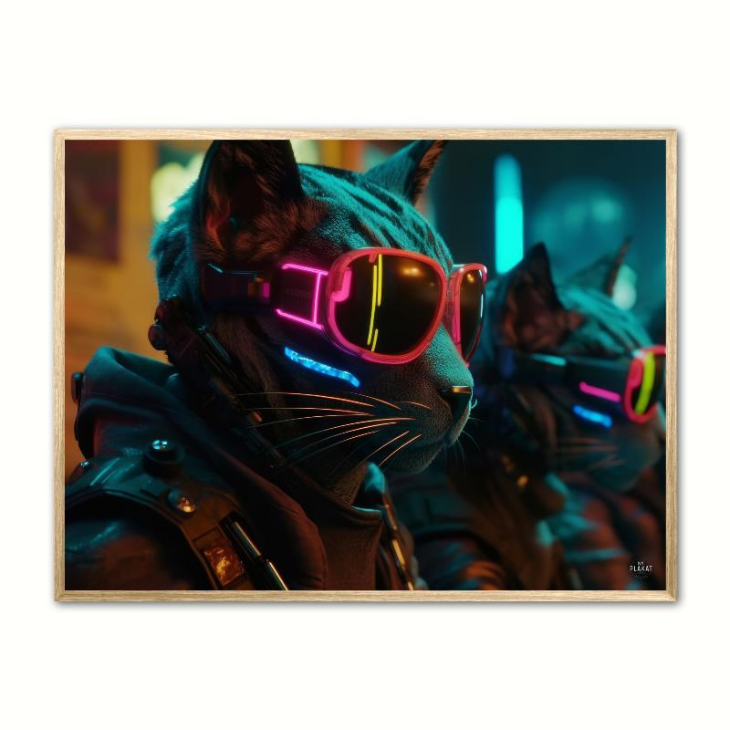 Team 2 Katte - Cyberpunk plakat A4 21 x 29,7 cm