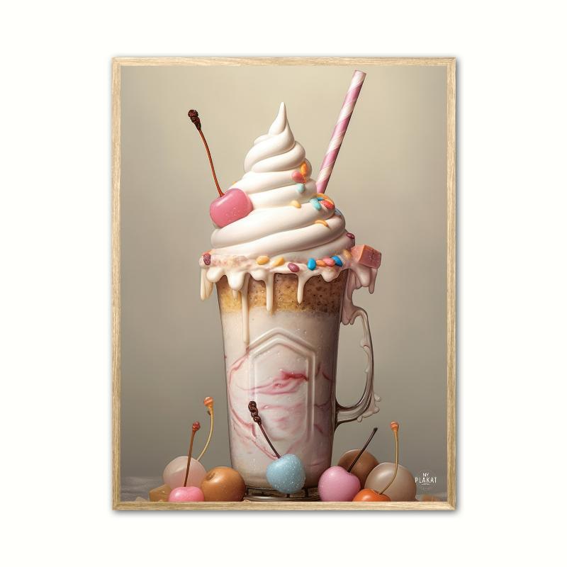 Milkshake No. 4 Plakat - A4 (21 x 29,7 cm)