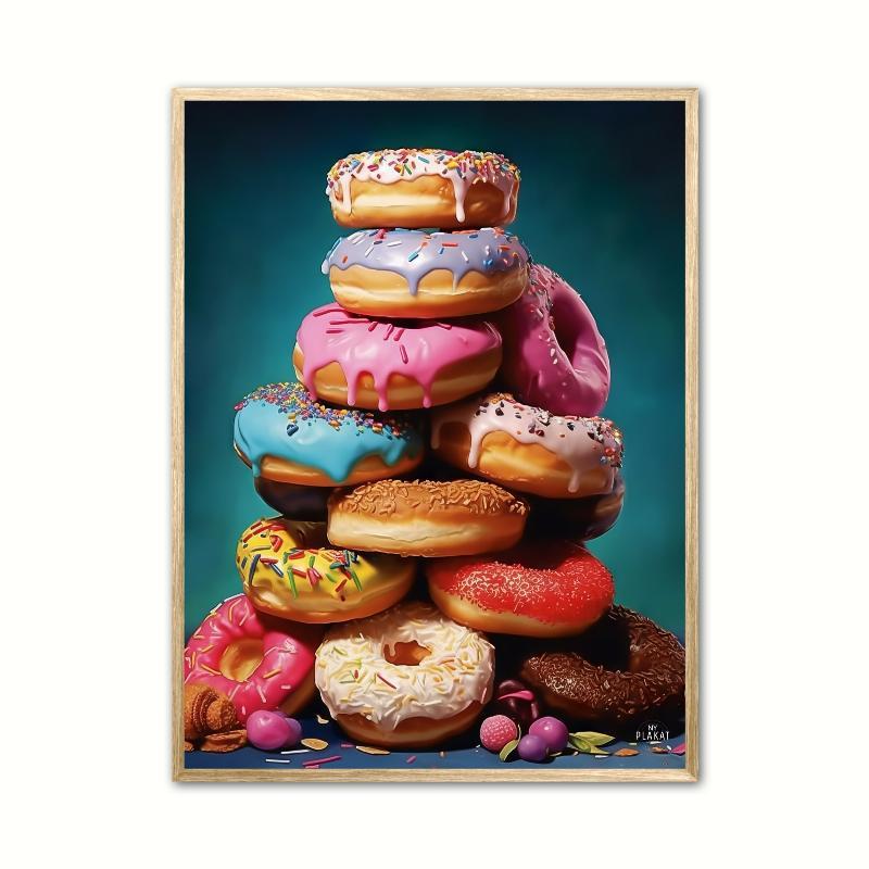 Donut-bjerget Plakat - A4 21 x 29,7 cm