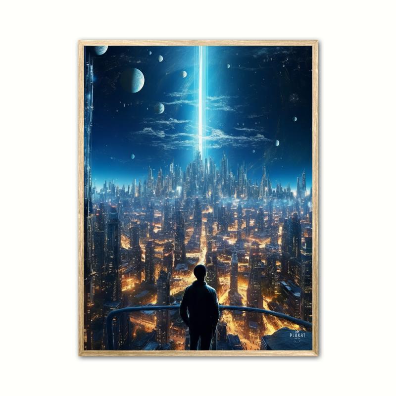 Plakat med Science Fiction Udsigt No. 2 A4