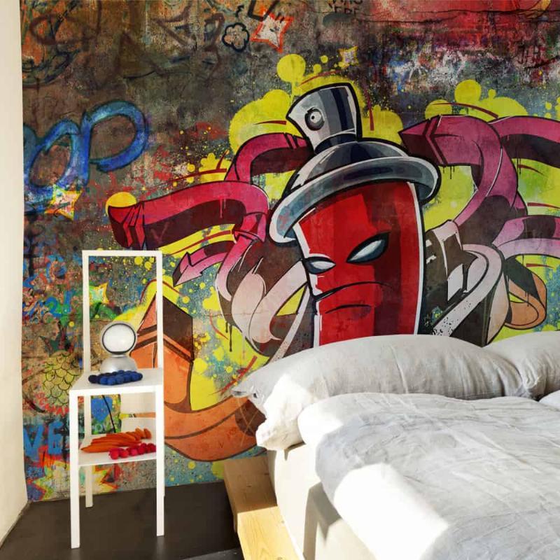 Graffiti monster fototapet