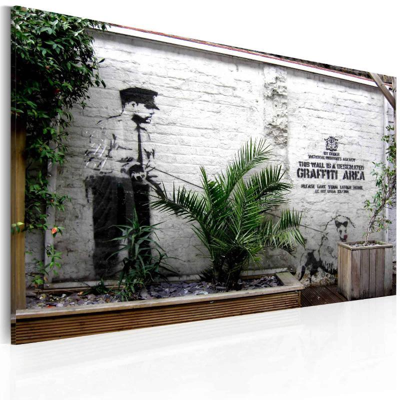 Graffiti Lærredstryk (Banksy)