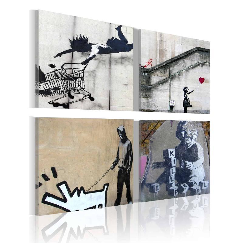 Banksy Lærredstryk - Fire Unikke Ideer
