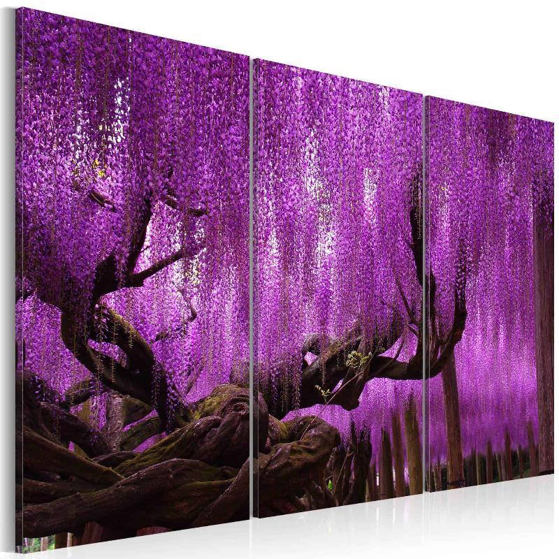 Lærredstryk med Wisteria-motiv