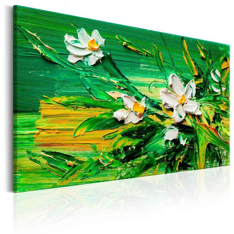 Impressionistisk Lærredstryk: Blomster