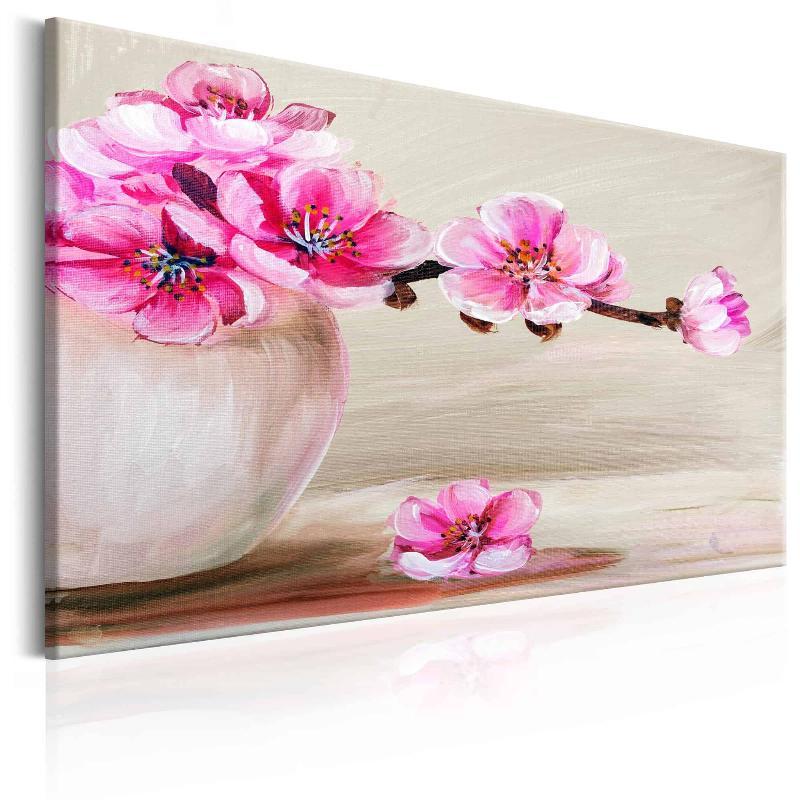 Lærredstryk: Still Life med Sakura Blomster