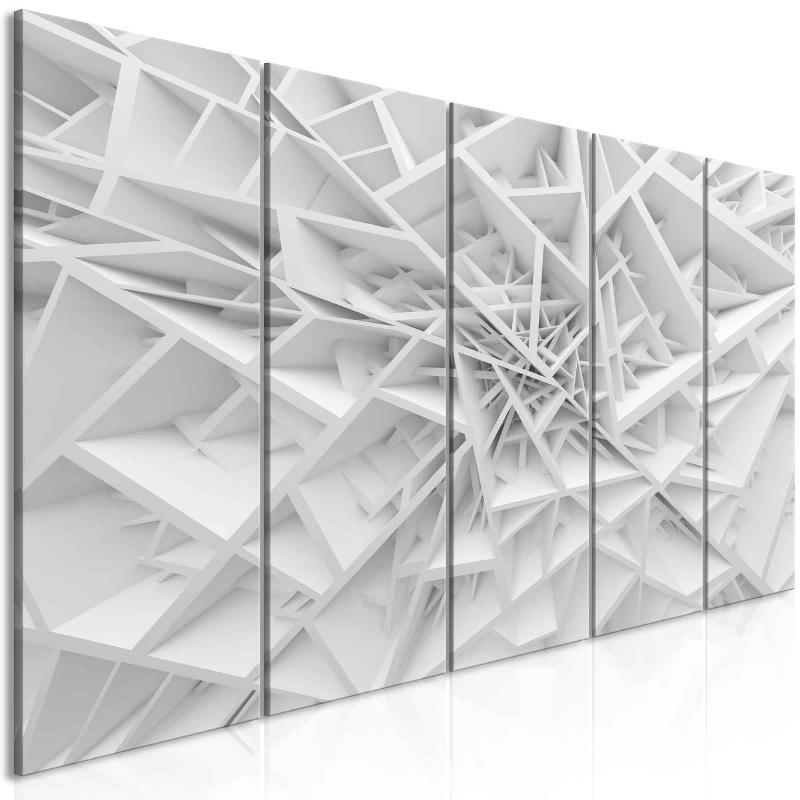Lærredstryk Kompliceret Geometri (5 stk)