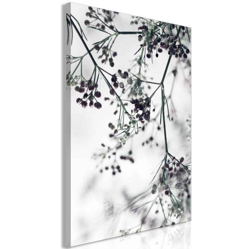 Lærredstryk med blomstrende grene (1 stk)