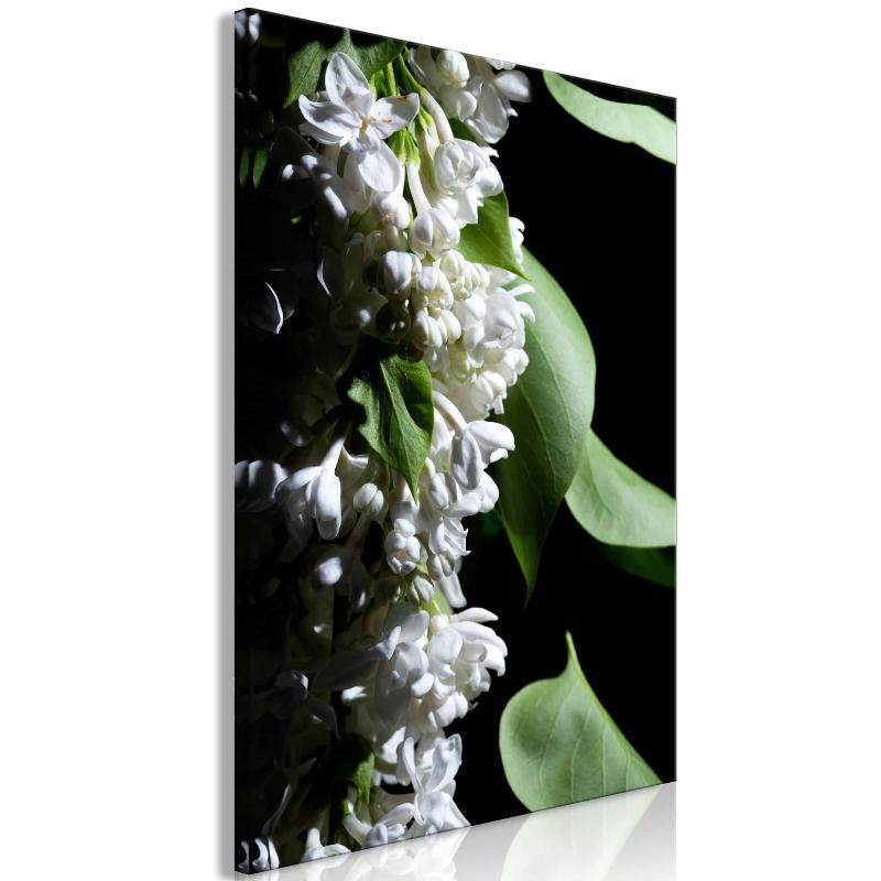 Lærredstryk med Lilac Detalje (1 stk)
