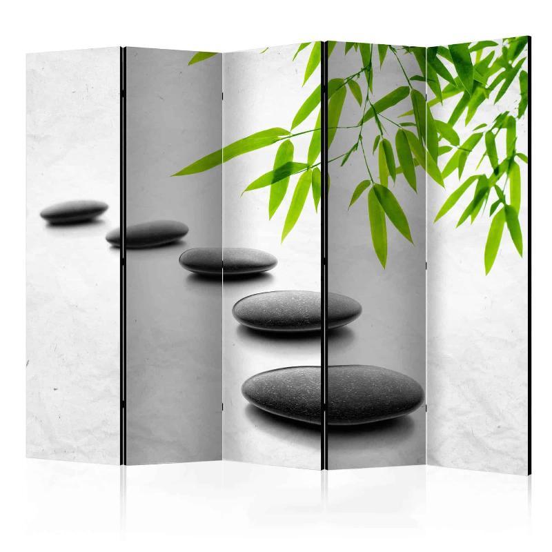 Skærmvæg med Zen Sten II Design