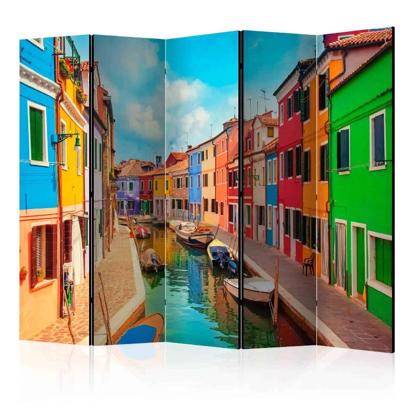 Farverig skærmvæg fra Burano II