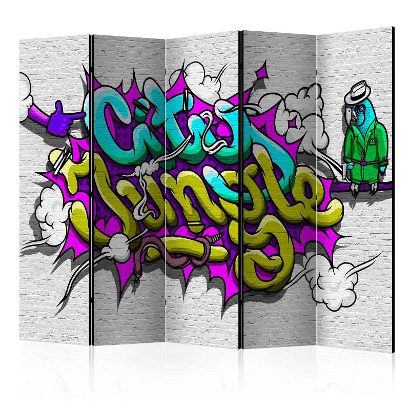 Skærmvæg City Jungle – Graffiti II Design