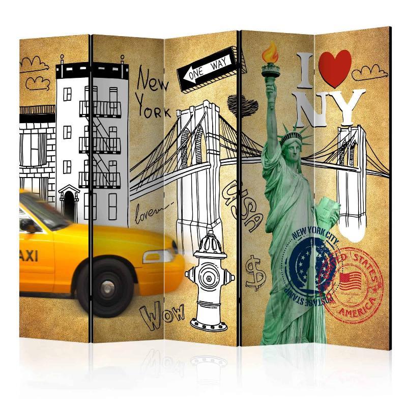 Skærmvæg One Way – New York II Design