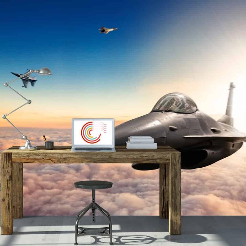 F16 Jagerfly Fototapet