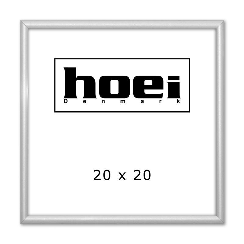 Sølv aluminium billede ramme 20x20 cm