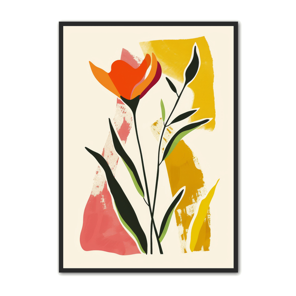 Minimalistisk Plakat 27 – Blomsterdesign