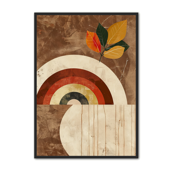 Minimalistisk Plakat 8 - Farverig Regnbue