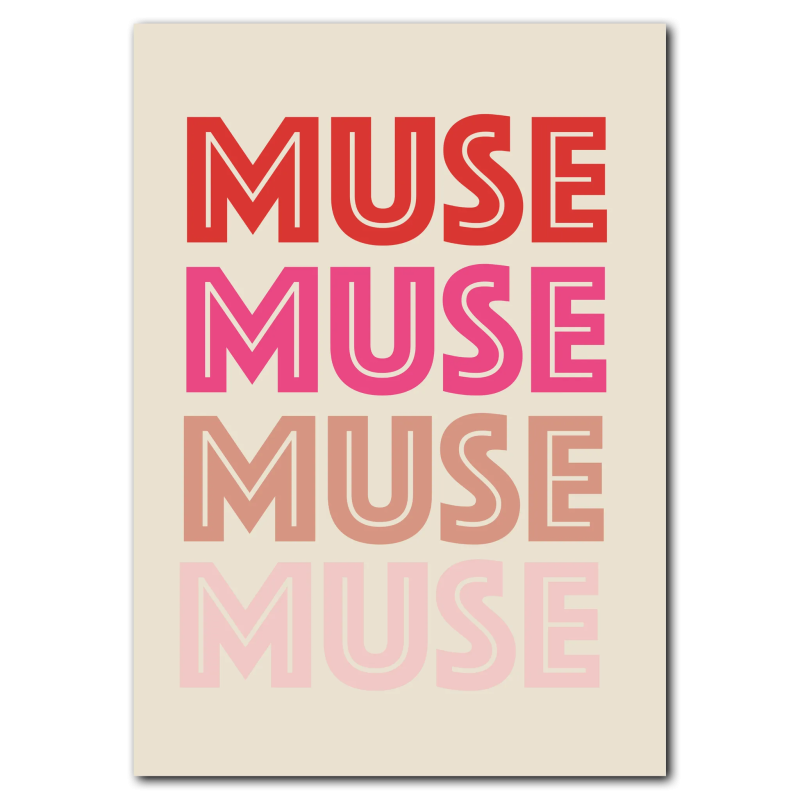 Muse No. 1 Plakat 21x30 cm (A4) - Uden ramme
