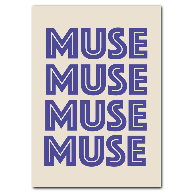 Muse No. 3 Plakat 21x30 cm (A4) uden ramme