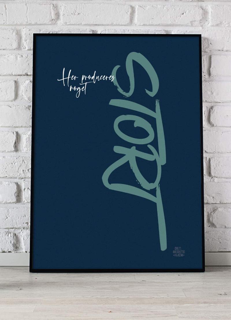 Stort toiletplakat (simpel) – 21 x 29,7 cm Kr. 199,-