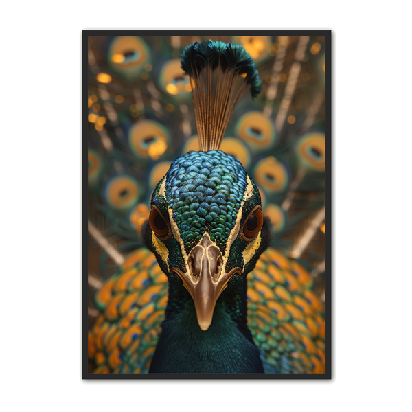 Plakat med Påfugl Design 6