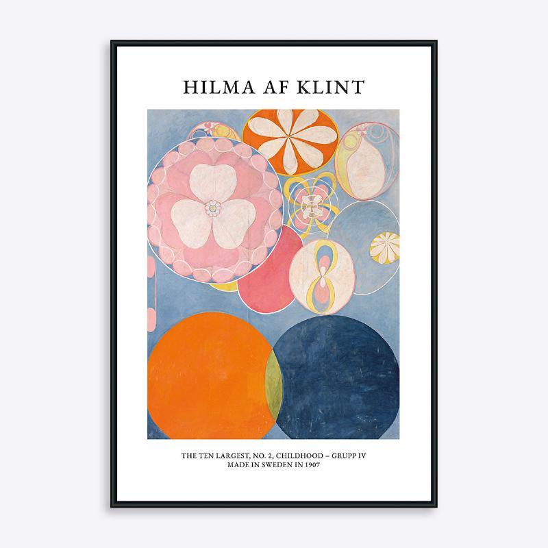 Hilma af Klint De Ti Største Barndom No2 - 21x30 cm