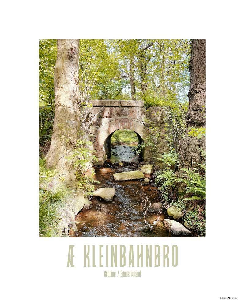 Fotoplakat Rødding – Æ Kleinbahnbro Kunstprint