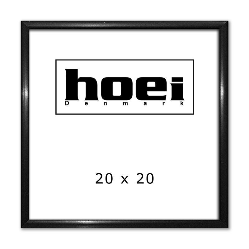 Sort aluminiumsramme 20 x 20 cm