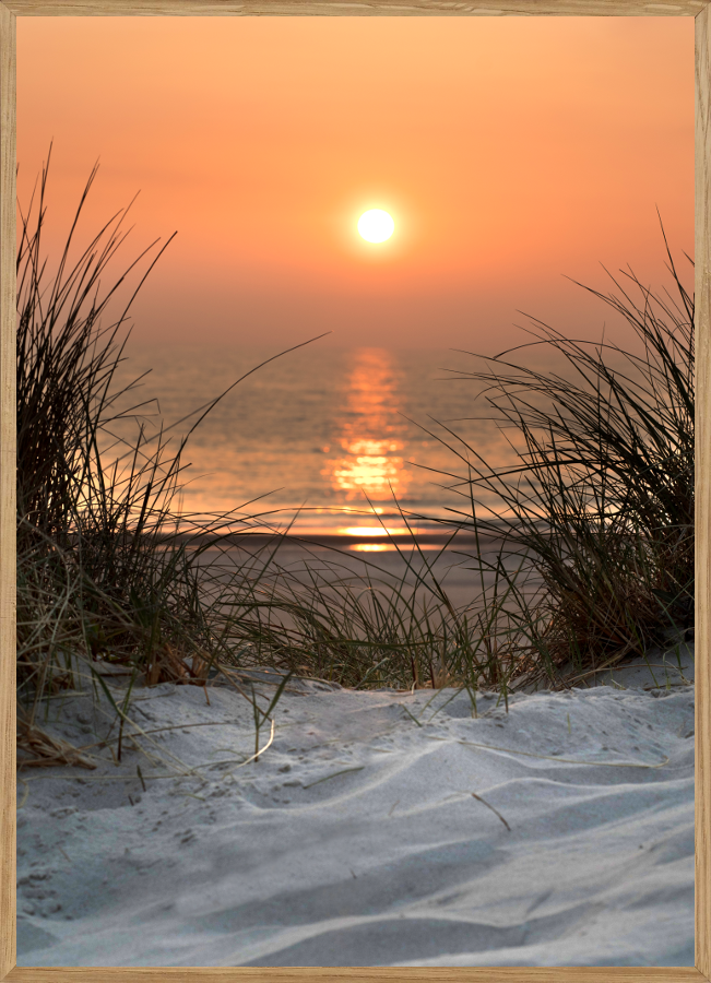 A5 Plakat med Solnedgang - Naturmotiv