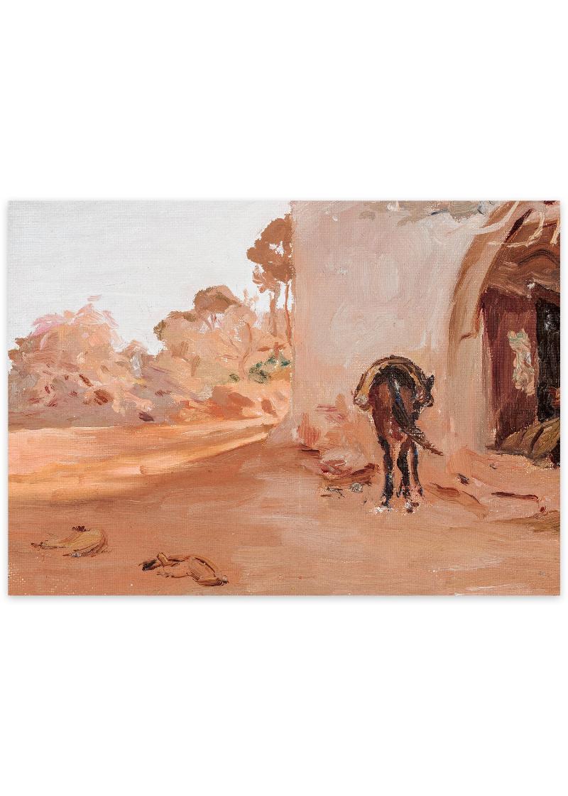 Æsel i antik Beirut - Smuk kunstplakat