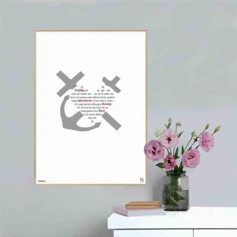 Altid frejdig plakat - 15 x 21 cm / XS / lodret